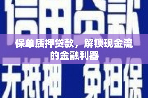 郴州保单质押贷款，解锁现金流的金融利器