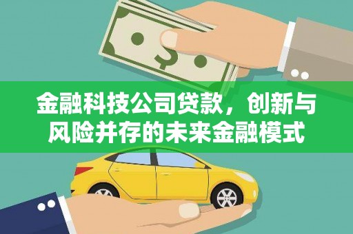 开平金融科技公司贷款，创新与风险并存的未来金融模式