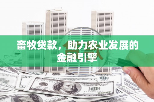 渭城畜牧贷款，助力农业发展的金融引擎