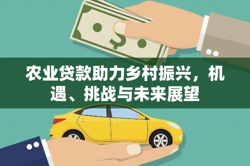 长城农业贷款助力乡村振兴，机遇、挑战与未来展望