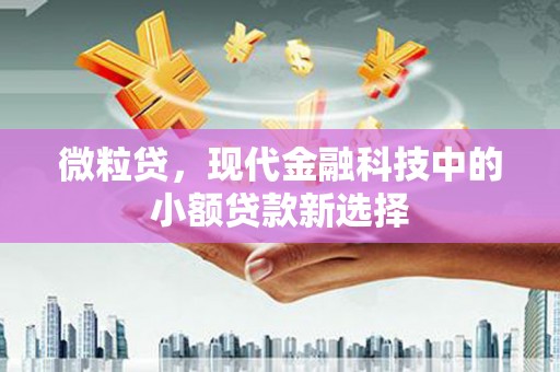 通霄微粒贷，现代金融科技中的小额贷款新选择