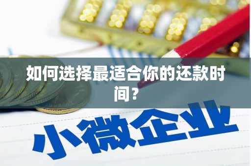 乌伊岭如何选择最适合你的还款时间？