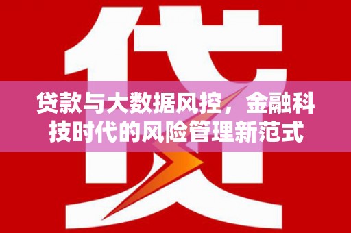 洛川贷款与大数据风控，金融科技时代的风险管理新范式