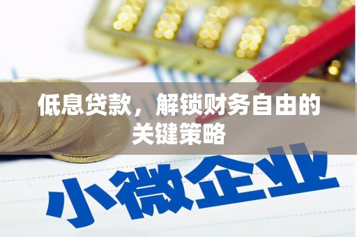 明港低息贷款，解锁财务自由的关键策略
