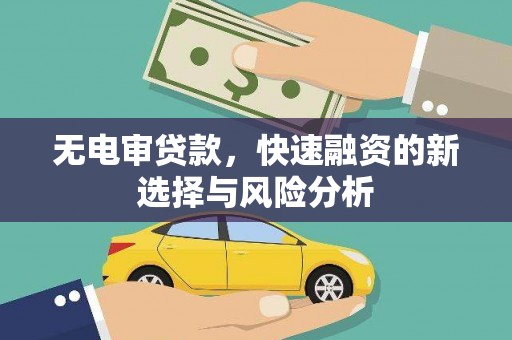 万荣无电审贷款，快速融资的新选择与风险分析
