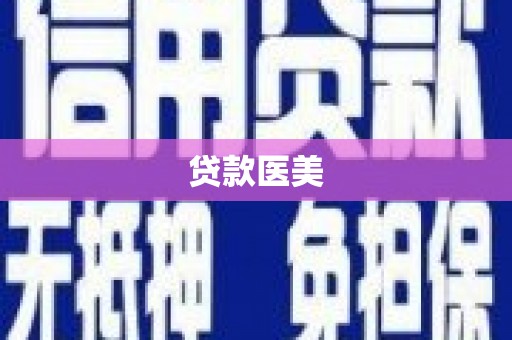 顺庆贷款医美