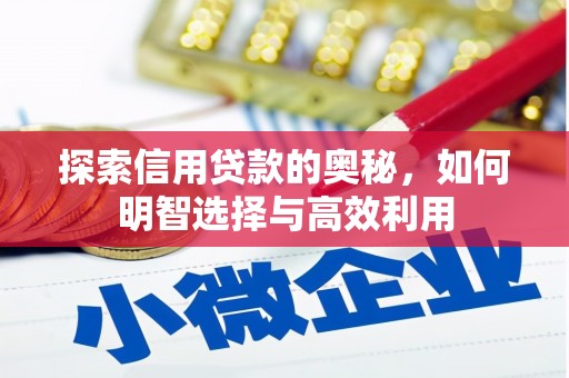 拱墅探索信用贷款的奥秘，如何明智选择与高效利用