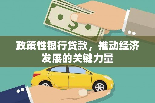 海淀政策性银行贷款，推动经济发展的关键力量