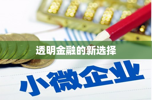 那玛夏透明金融的新选择